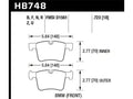 Hawk DTC-80 13-16 BMW 328i Front Race Brake Pads