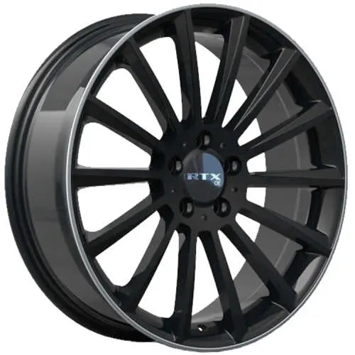 MB02 20X8.5 5X112 ET38 CB66.6 GLOSS BLACK MILLED EDGE