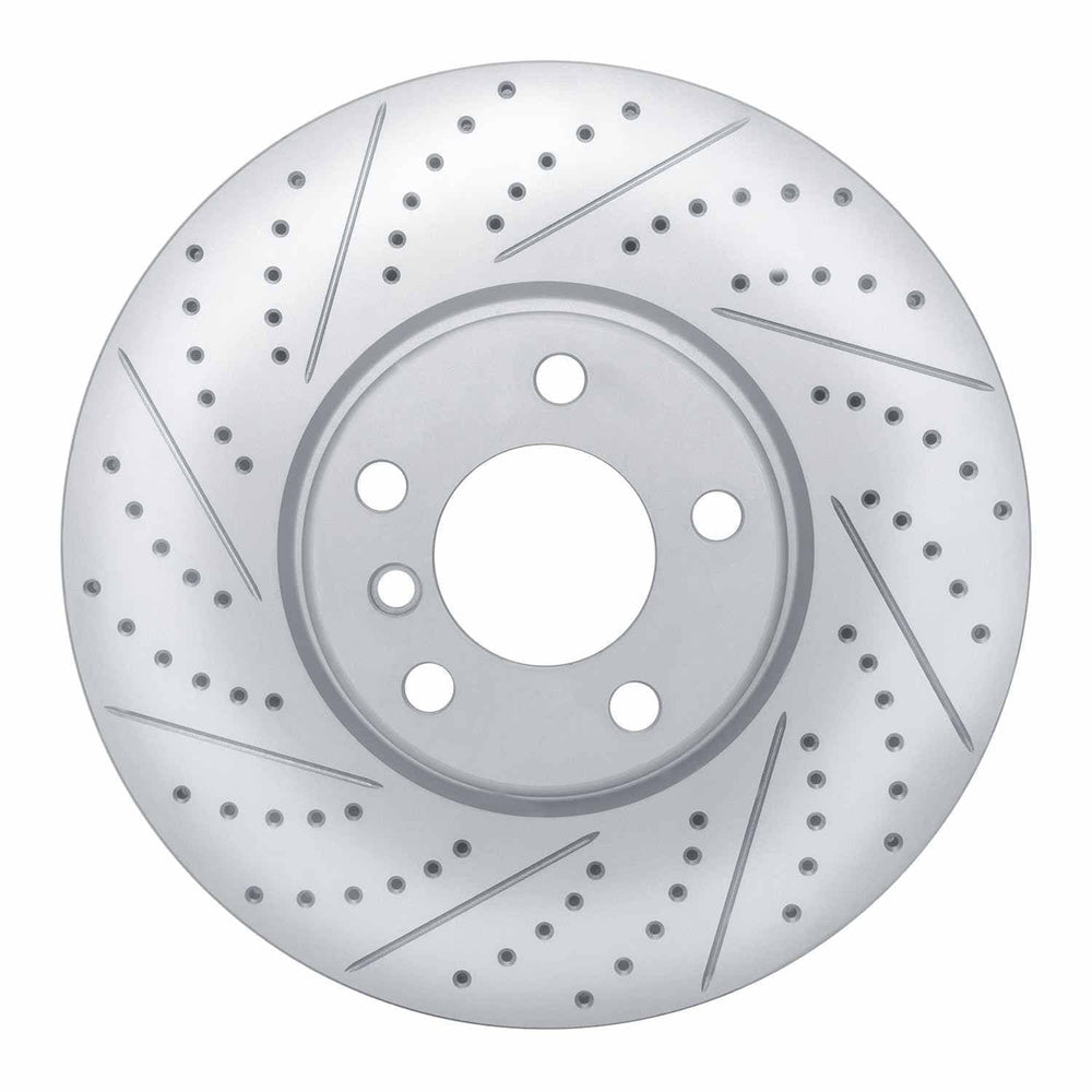R1 21-23 Dodge Challenger Right Front Drilled & Slotted Geoperformance Rotor
