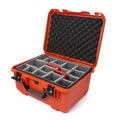 NANUK 933 WATERPROOF HARD CASE W/PADDED DIVIDERORANGE INTERIOR: 18 X 13 X 9.5IN