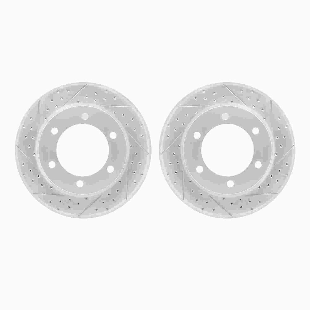 DFC 95-04 Toyota 4Runner Front Drilled & Slotted Geoperformance Rotors