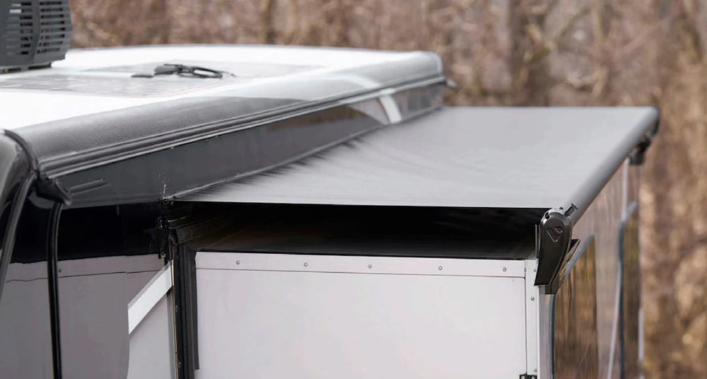 78 IN SLIDE TOPPER AWNING TUBE W/ BLACK CANOPY & HDWR (FLNG TO FLNG 6873.75 IN)