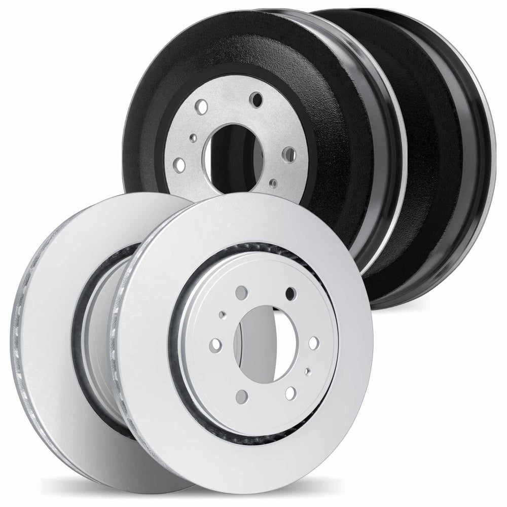 DFC 88-95 Nissan Pathfinder Front & Rear Geospec Rotors includes Drums