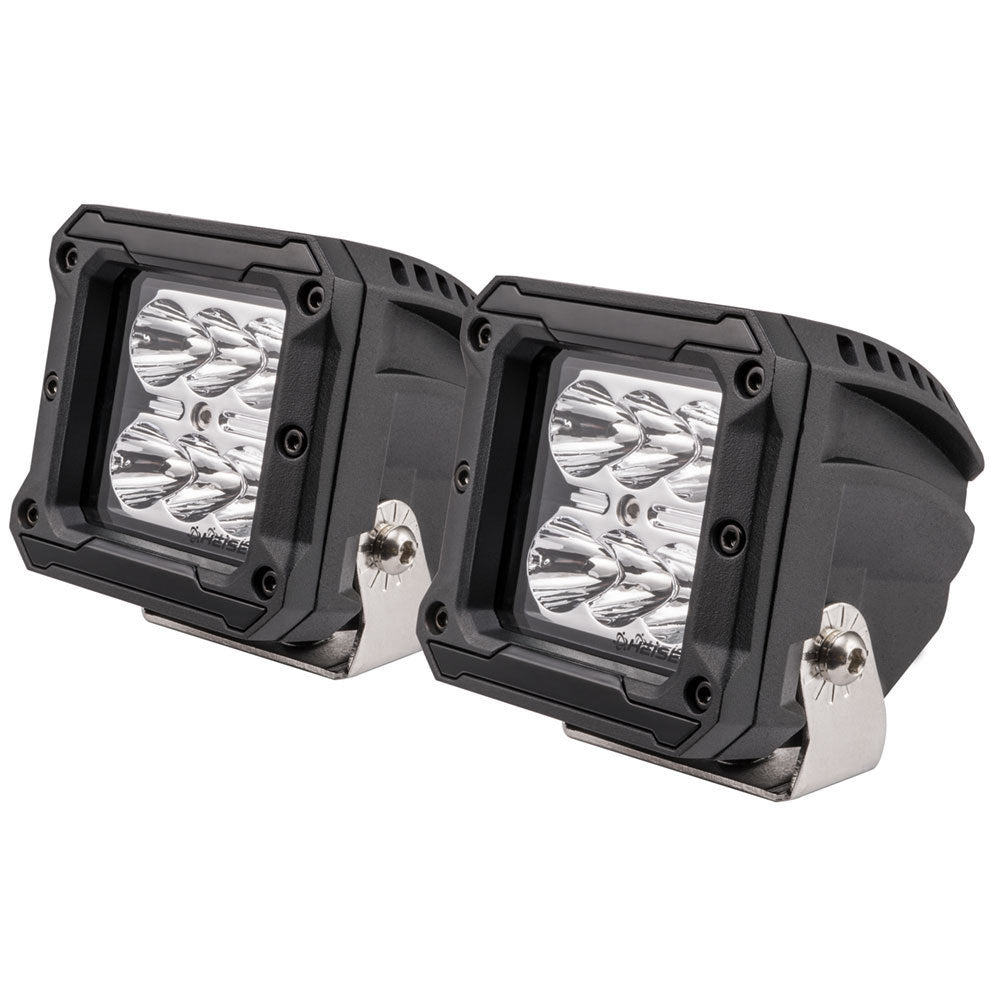 3 INCH 6 LED CUBE LIGHT - SPOT BEAM 2 PACK WITH HARNESS