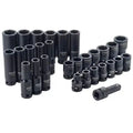 DEWALT IMPACT SOCKET SET COMBINATION SAE/MM 1/2IN DRIVE 30PIECE