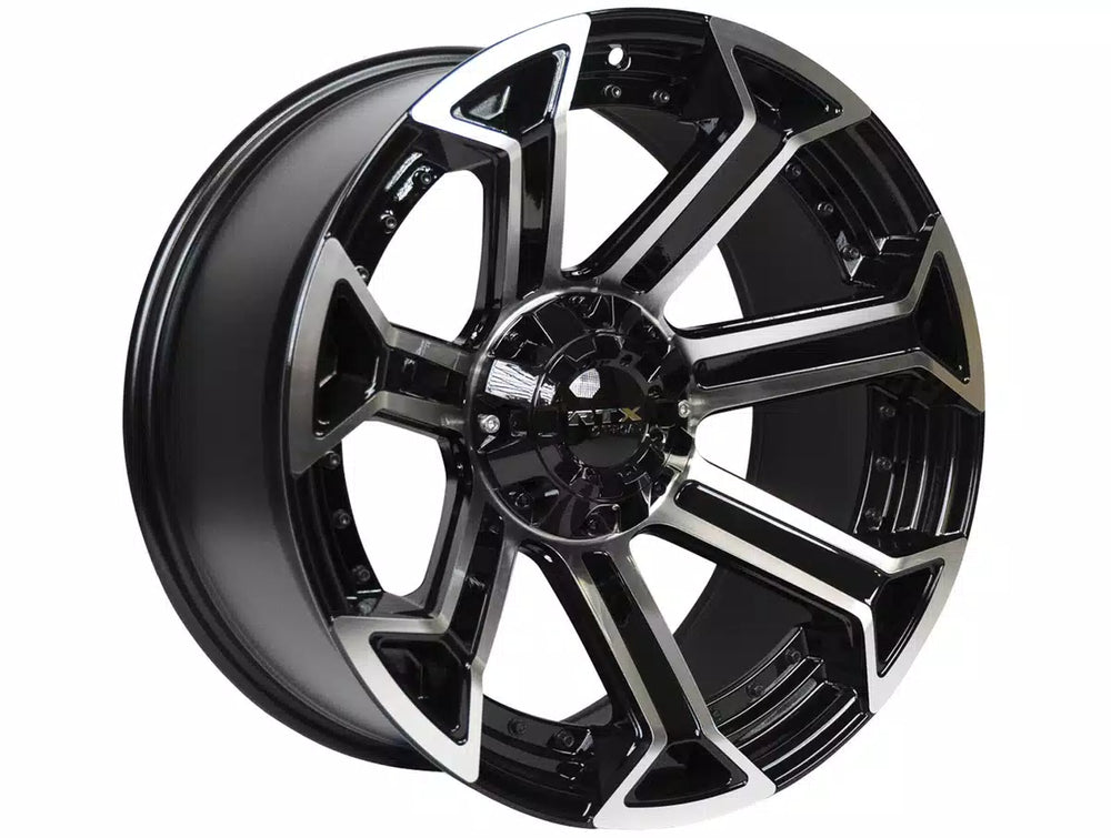 PEAK 20X10 6X139.7 ET18 CB106.1 GLOSS BLACK MACHINED