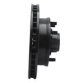 R1 92-02 Chevrolet C2500 Front Right Drilled & Slotted Black Brake Rotor