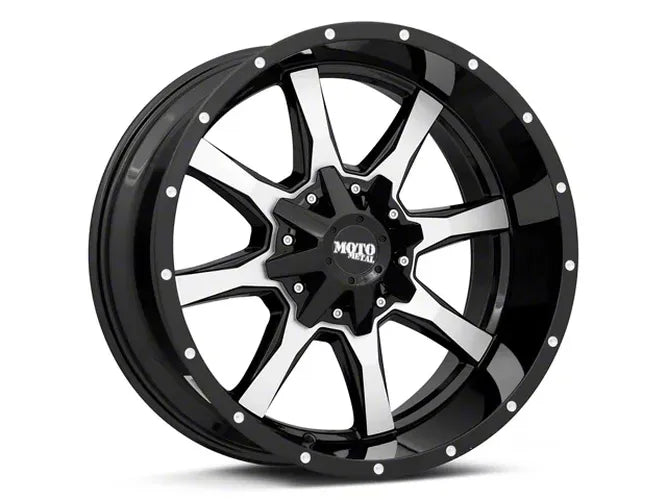 MO970 20X9 6X135/5.5 12MM GLOSS BLACK MACHINED FACE