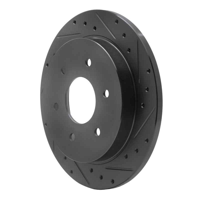 R1 08-24 Infiniti G37 Rear Drilled & Slotted Silver Brake Rotor Set w/Ceramic Pads and Hardware