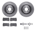 R1 Concepts Brake Rotor- Blank with Optimum Oe Pads Hdw Fits Dodge Viper