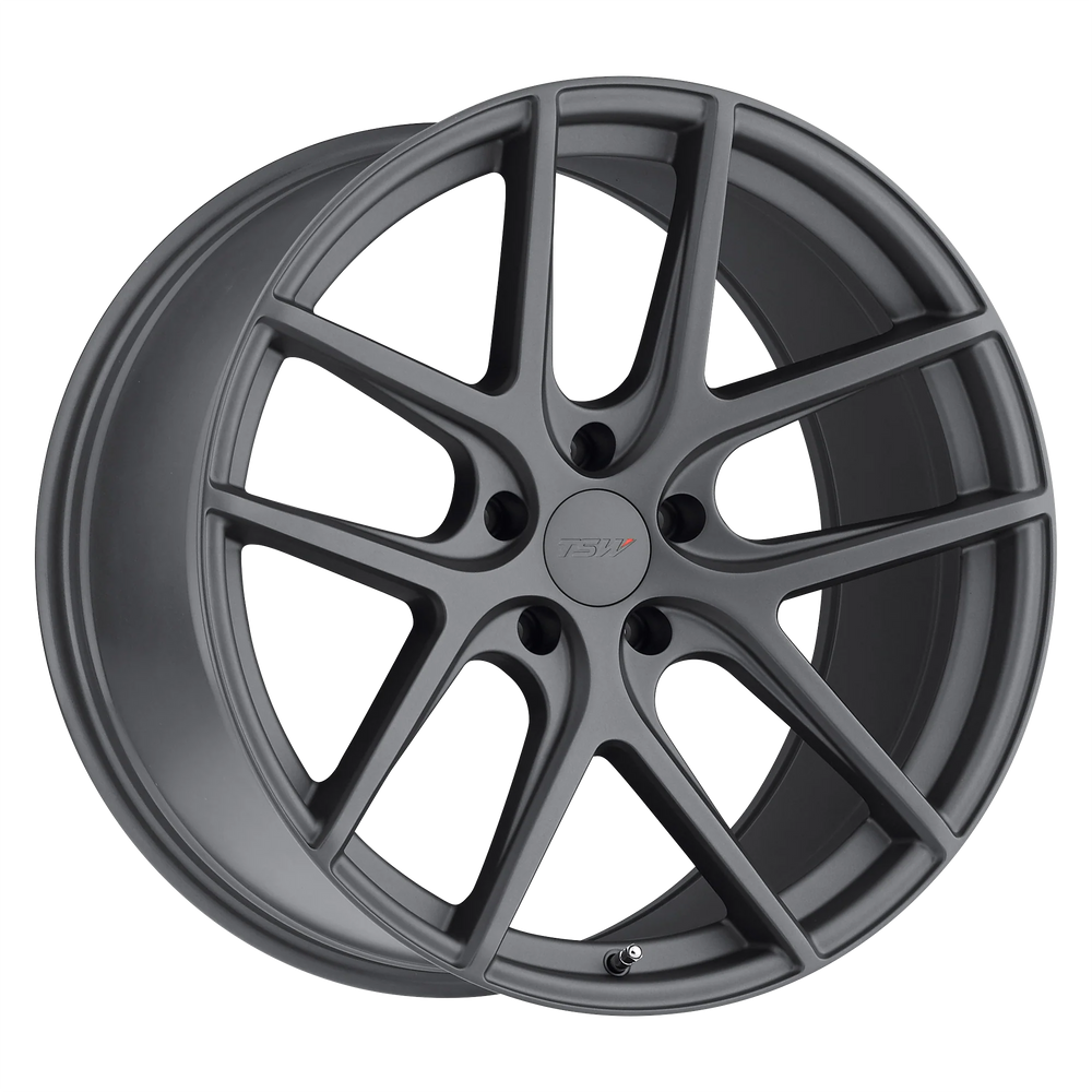 ~(35 lbs. 19X19X10)~ TSW GENEVA 17x8.0 5/112 ET45 CB72.1 MATTE GUNMETAL