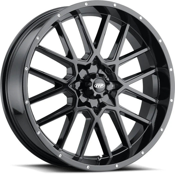ITP Hurricane 18x6.5 / 4x137 BP / 4+2.5 Offset Gloss Black Wheel