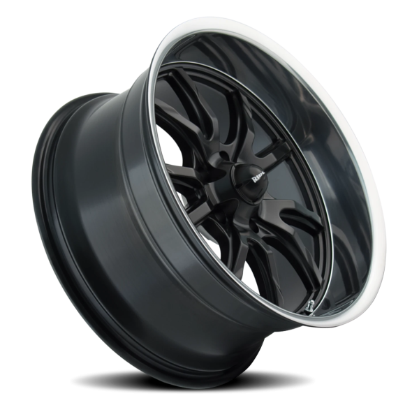 ~(42 lbs. 22X22X10)~ 650 (650) MATTE BLACK/POLISHED LIP 20X8.5 5-120 30MM 72.62MM