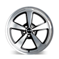 RIDLER 652 652 GLOSS BLACK WITH DIAMOND CUT FACE LIP 18X9.5 5-139.7 0MM 108.1MM