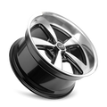 RIDLER 652 652 GLOSS BLACK WITH DIAMOND CUT FACE LIP 18X9.5 5-139.7 0MM 108.1MM