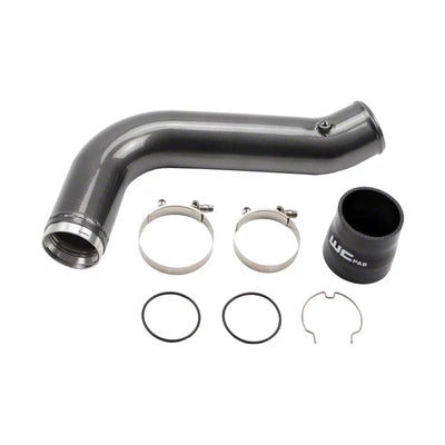 Wehrli Passenger Side 3.5 in. Intercooler Pipe 17-19 Duramax L5P Gun Metal Gun Metal 100530-GM
