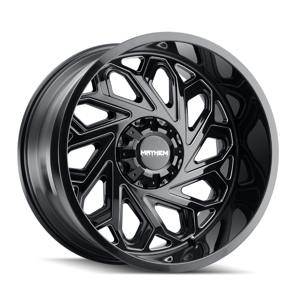 MAYHEM ESSEX 8112 GLOSS BLACK MILLED SPOKES 20X9 8-170 18MM 125.2MM