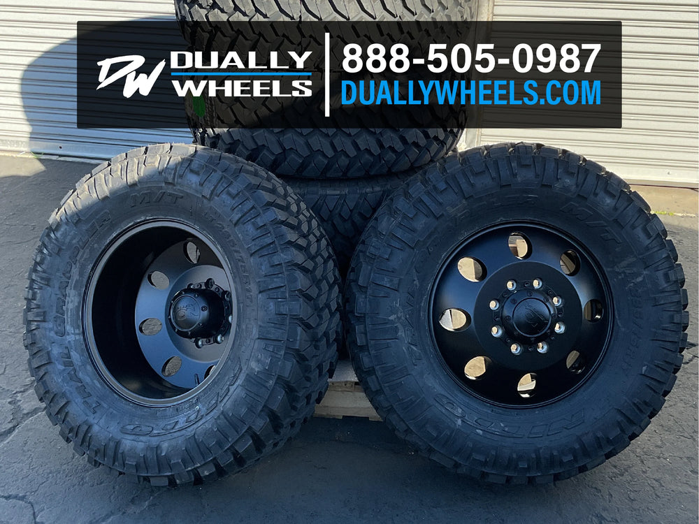 Cast Aluminum Wheels 167 MB 17x6.5 Matte Black 8 On 165.1 Bolt Pattern -142 Offset ION Wheels
