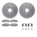 R1 Concepts Brake Rotor- Carbon Coated with Ceramic Pads Hdw Fits Chevrolet Suburban