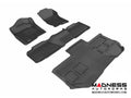 3D MAXpider 2011-2014 Chevrolet Suburban Kagu 1st & 2nd & 3rd Row Floormats - Black