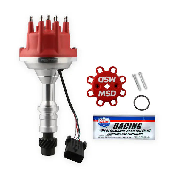 Oldsmobile V8 Dual Sync Distributor Pro-Billet Dual Sync EFI Distributor Fits Olds 260, 307, 330, 350, 400, 403, 425 And 455 MSD Ignition
