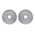 DFC 17-25 Buick Enclave Front Drilled & Slotted Silver Rotors