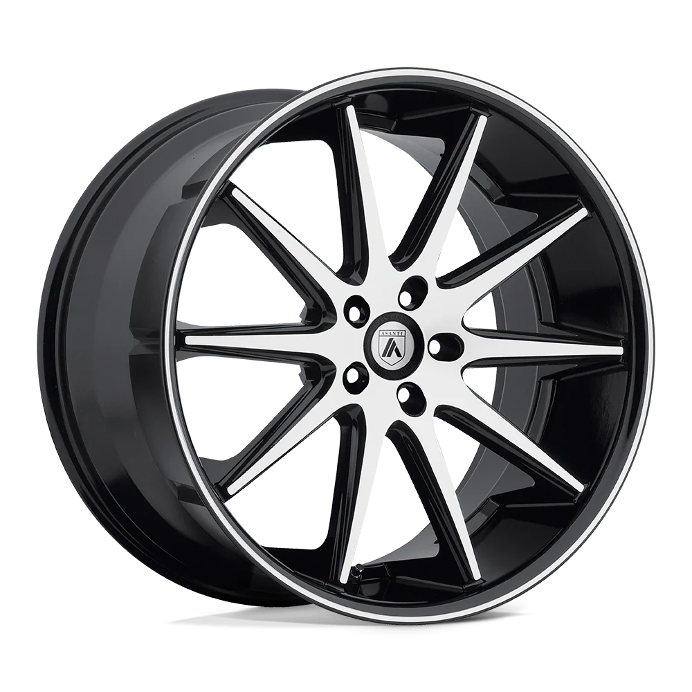 AB4 20X8.5 BLANK MACH FACE BLK LIP