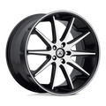 AB4 20X8.5 BLANK MACH FACE BLK LIP