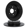 R1 Concepts Brake Rotor- D/S - Black Fits Volkswagen Corrado