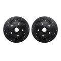 R1 Concepts Brake Rotor- D/S - Black Fits Volkswagen Corrado
