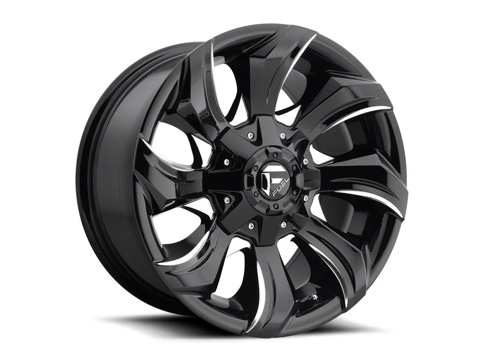 STRYKR 20x10 5x114.30/5x127.00 GLOSS BLACK MILLED (-18 mm)