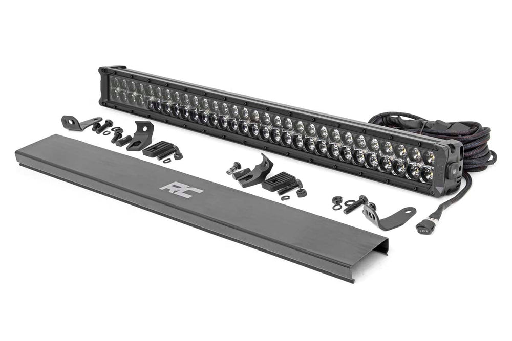 ~(15 lbs. 56X9X7)~ 30-inch Cree LED Light Bar - (Dual Row Black Series w/ Cool White DRL)