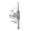 R1 04-06 Ford E-150 Front Left Drilled & Slotted Silver Brake Rotor