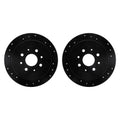 R1 Concepts Brake Rotor- D/S - Black Fits Kia Sephia