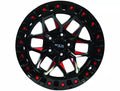 ZION 18X9 5X127 ET15 CB71.5 GLOSS BLACK MILLED RED