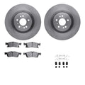 R1 Concepts Brake Rotor- Blank with Optimum Oe Pads Hdw Fits Mercedes-Benz GLE400