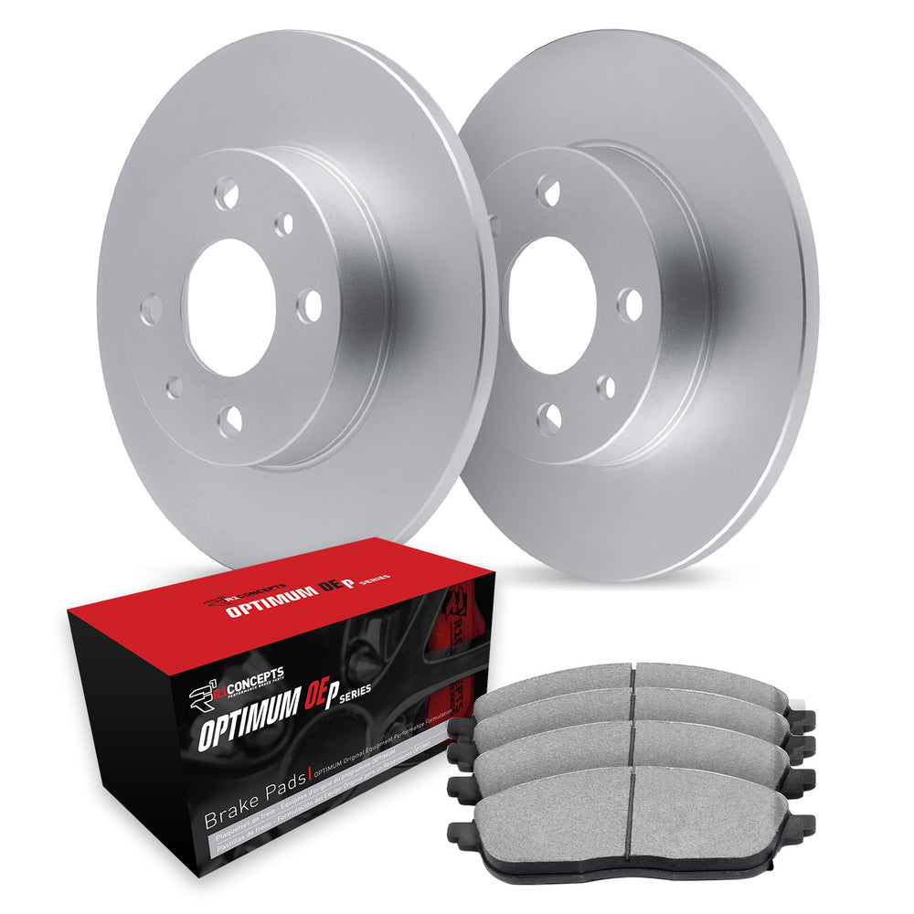 R1 Concepts Brake Rotor- Carbon Coated with Optimum Oe Pads Fits Porsche 914