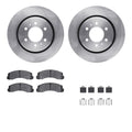R1 Concepts Brake Rotor- Blank with Ceramic Pads Hdw Fits Ford Expedition