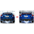AWE Tuning 17-20 Honda Civic Si 1.5L Turbo Dual-to-Triple Tip Conversion Kit - Chrome Silver Tip