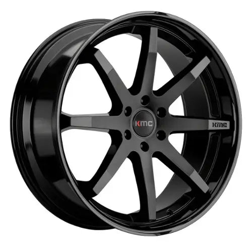 ~(38 lbs. 23X23X12)~ KM715 20X9 5x4.5 S-BLK G-BLK LIP 30MM