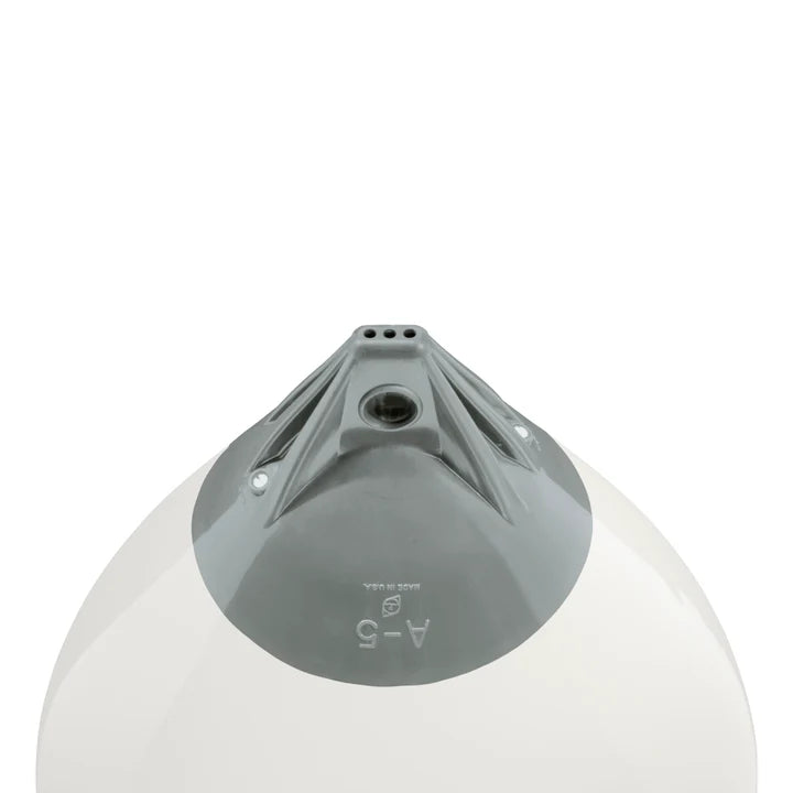27IN DIAMETER. 84.8IN CIRCUMFERENCE BUOY A5 WHITE W/GREY RH