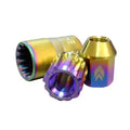 NRG 200 Series M12 X 1.5 Titanium Lug Nut Set - 21 Pc w/Lock Key Socket - Neochrome