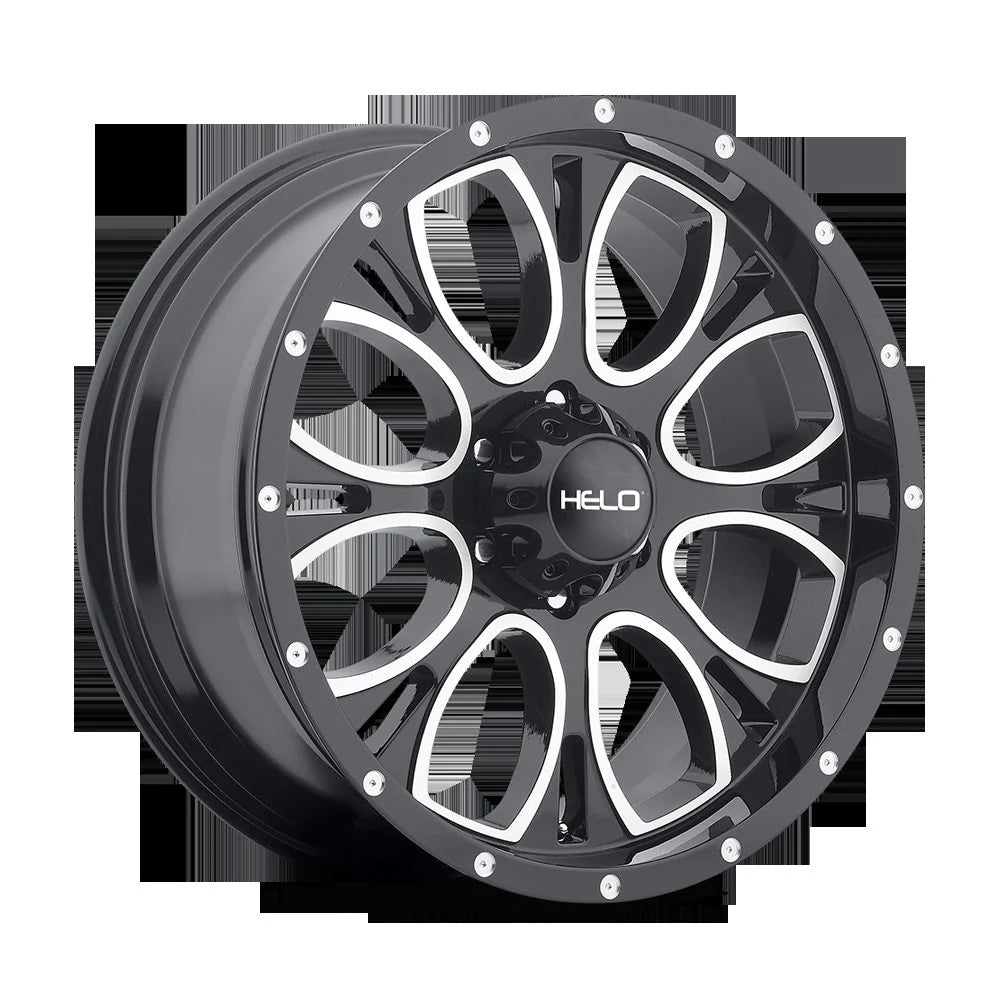 Wheel Pros Helo HE879 17X9 5X5 G-BLK/MILL GTCC -12MM HE87979050312NGC