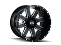 ION 141 141 GLOSS BLACK MILLED 17X9 8-165.1 -12MM 130.8MM