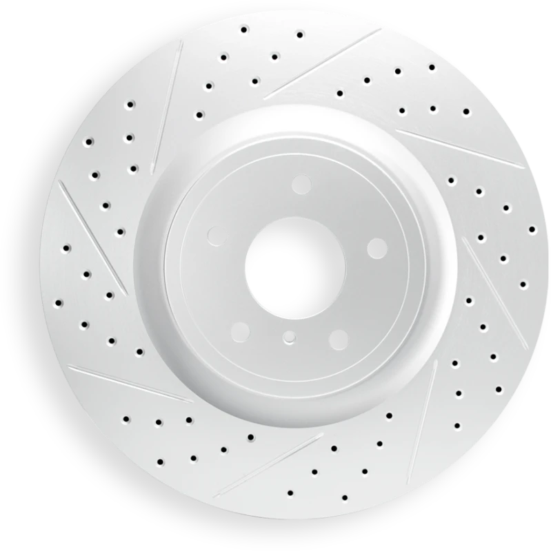 R1 90-06 Chevrolet C3500Hd Rear Left/Front Left Drilled & Slotted Geoperformance Rotor