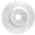R1 90-06 Chevrolet C3500Hd Rear Left/Front Left Drilled & Slotted Geoperformance Rotor