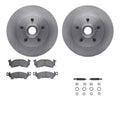 R1 Concepts Brake Rotor- Blank with Optimum Oe Pads Hdw Fits Buick Centurion