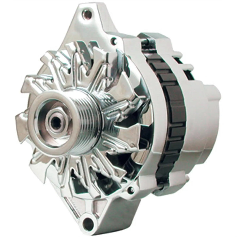 Chrome 140 Amp Small Delco Alternator