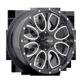 Wheel Pros Helo HE879 17X9 5X5 G-BLK/MILL YTCC -12MM HE87979050312NYC