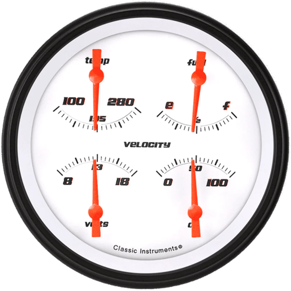 VELOCITY WHITE 5IN QUAD 0-30ohm
